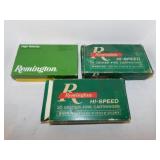 3 boxes Remington 7mm ammo ammunition: 2 Magnum -