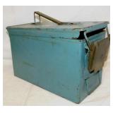 Vintage metal military ammo ammunition box