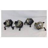 4 Zebco fishing reels: Three 404 - One 444