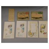 Two US Army postcard folders - 4 postcards -