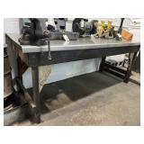 8x2x34 S/S Top Work Bench with Bench Vice