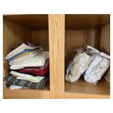 2- Clear Zippered Storage Bags Filled with