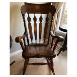 Antique Rocking Chair, Measures: 26"W x 34"D x