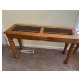 Maple Coffee Table with Glass In-lays, Measures: