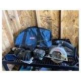 Ryobi 3pc, 18V Tool Set- 6 1/4' Ski saw, Sawzall,