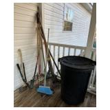 Yard /Gardening Tools: 2- Metal Leaf Rakes,