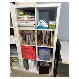 White 8- Cubed Storage Cabinet, Measures: 30'W x