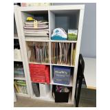 White 8- Cubed Storage Cabinet, Measures: 30"W x