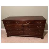 David Cabinet Company 9 Drawer Mahogany Dresser,