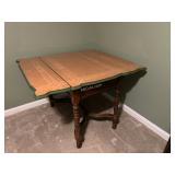 Vintage Dual Drop Leaf Kitchen Table with Enamel