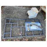 2- Step Resin Foot Stool, 4' Wooden Ladder,