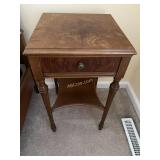 Antique Mahogany Accent Table, Made by Grand