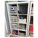 White Wooden 8 Cube Bookcase, Measures: 31'W x
