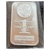 Walking Liberty Highland Mint Silver Bar- 1 oz./