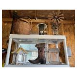 6- Bird Feeders, Handcrafted Wicker Basket with