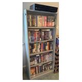 JVC DVD/ VHS player, Silver movie cabinet with