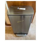 Simple human stainless kitchen trash can