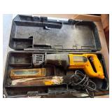 DeWalt corded saws all with case extra blades