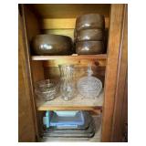 7pc salad bowl and serving bowls set wooden, 2