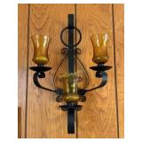 Wrought iron candelabra,