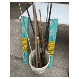 Split bamboo combination fishing set, crab net,