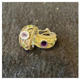.925, 14K, Amethyst, Citrine Silver and Gold