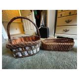 Variety of wicker baskets
