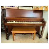 Kimball antique piano with bench, Measures: 56ï¿½W