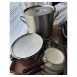 3pc space pans with 2 lids, Regal stainless 6qt