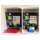 HP920 XL High yield printer ink x4, 1 opened