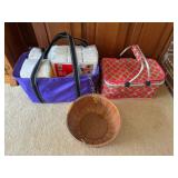 2 carrier bags, napkins, lunch bags, vintage