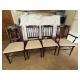 Mahogany dining room vintage table with 2- 18ï¿½ x