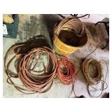 4- extension cords (350ï¿½) total with bushel