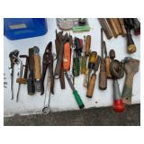 Nut driver set, wire brushes, chisels, scrapers,