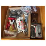 Drawer box of misc tool, light stand, dolphin