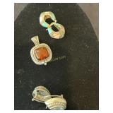 2- Pair of Sterling earrings plus a sterling and