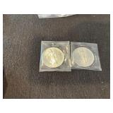 2- 1995 American Silver Eagles UNC