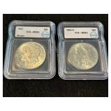 1884-O, 1921 Morgan $1ï¿½s ICG