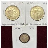 2- Washington- Carver Commemorative, 1952, Half