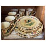 14pc Homeï¿½roosterï¿½ dinnerware set