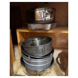 Bundt pans and cake quick release ring and cake