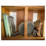 Wooden cutting boards, glass and plastic cutting