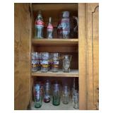 Collection of Coca-Cola drinking glasses, pitcher