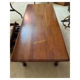 Maple coffee table, Measures: 48ï¿½w x 20ï¿½D x 15ï¿½H