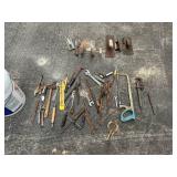 8- masonry trowels, vise grips, adjustable