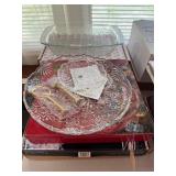 Fantasia holiday casserole dish, Mikasa 2-tier