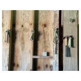 assorted tractor and trailer pins with drawer bar
