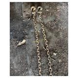 Heavy duty tow chain with hook on both ends- 16'