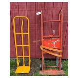 Refrigerator dolly and 2 wheel dolly frame