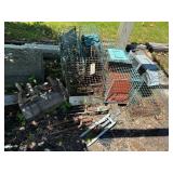 6- Have-a-heart animal traps, 3- steel traps, 3-
